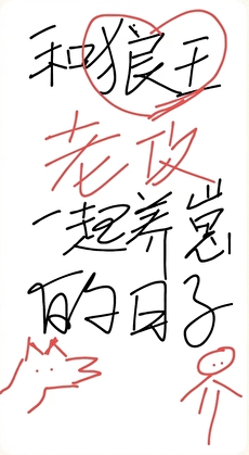 和狼王老攻一起养崽的日子